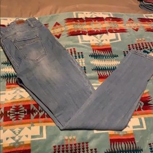 Light wash skinny jeans. Worn once.